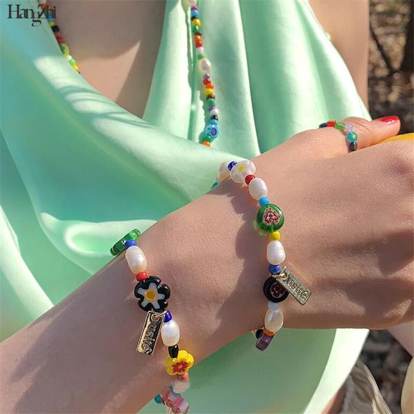 charm bracelets korean flower glass freshwater pearl elastic rope acrylic beaded hit color small daisy bracelet for women jewelry girls gift, Golden;silver
charm bracelets korean flower glass freshwater pearl elastic rope acrylic beaded hit color small daisy bracelet for women jewelry girls gift, Golden;silver