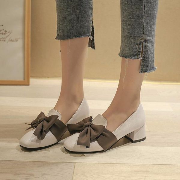 dress shoes 2021 autumn spring casual woman pumps solid leather oxford square toe high heels bow knot fashion slip on women, Black
dress shoes 2021 autumn spring casual woman pumps solid leather oxford square toe high heels bow knot fashion slip on women, Black