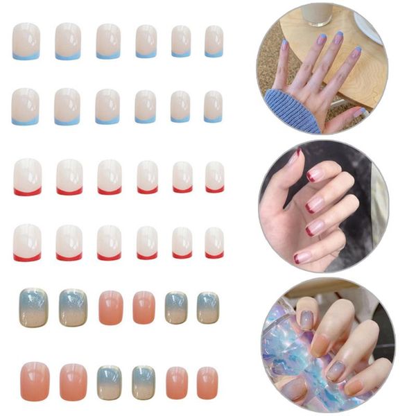 false nails 24pcs/box fashion french detachable wearable manicure patches press on full cover nail art accessories, Red;gold
false nails 24pcs/box fashion french detachable wearable manicure patches press on full cover nail art accessories, Red;gold