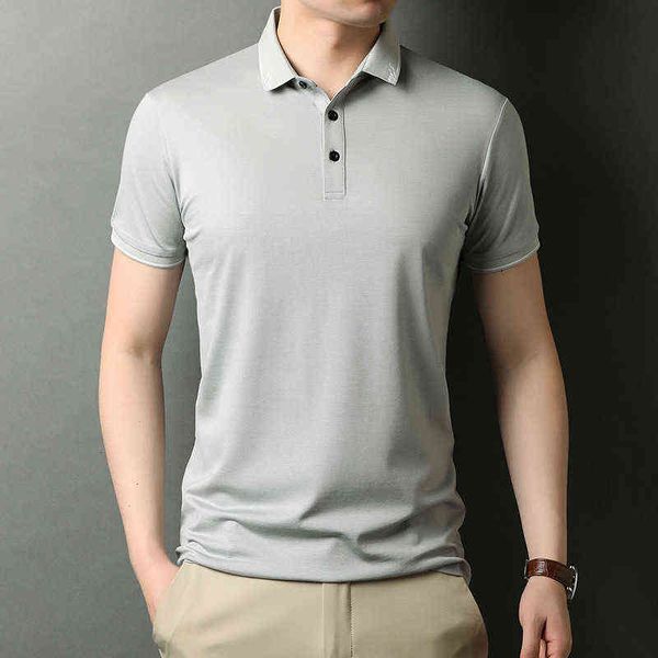 men's thin short sleeve 2021 summer casual fashion solid color t-shirt polo, White;black
men's thin short sleeve 2021 summer casual fashion solid color t-shirt polo, White;black