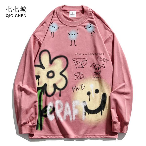 men hip hop streetwear sweatshirt graffiti flower letter face print thin pullover harajuku cotton casual spring, Black
men hip hop streetwear sweatshirt graffiti flower letter face print thin pullover harajuku cotton casual spring, Black