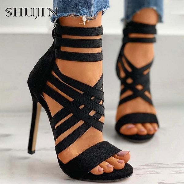 dress shoes shujin pumps women high heels sandals 2021 zipper fashion summer ladies peep toe, Black
dress shoes shujin pumps women high heels sandals 2021 zipper fashion summer ladies peep toe, Black