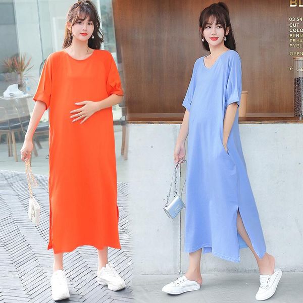 maternity dresses 49745# dress summer cotton short sleeves loose stylish mid-long pregnant women mom, White
maternity dresses 49745# dress summer cotton short sleeves loose stylish mid-long pregnant women mom, White