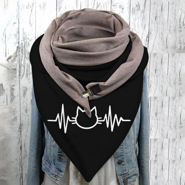 scarves 2021 women cute cat print scarf cotton malaysian warm button foulard femme winter xmas bandana, Blue;gray
scarves 2021 women cute cat print scarf cotton malaysian warm button foulard femme winter xmas bandana, Blue;gray