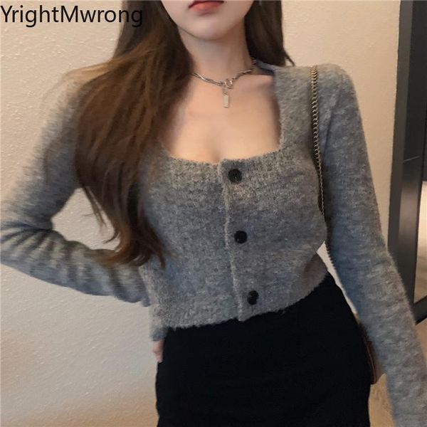 women's knits & tees button up knit square slim long sleeve sweater bodycon cardigan short crop knitted cropped fall jumper solid f, White
women's knits & tees button up knit square slim long sleeve sweater bodycon cardigan short crop knitted cropped fall jumper solid f, White