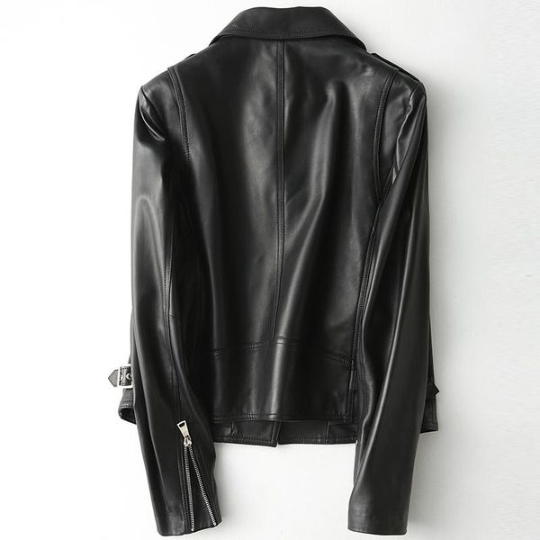 women's leather & faux geniune female sheepskin coat black slim bomber jacket spring autumn hq12-yy1221a mf196
women's leather & faux geniune female sheepskin coat black slim bomber jacket spring autumn hq12-yy1221a mf196