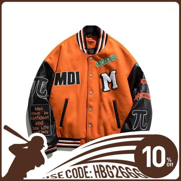 men's jackets 2021 brand embroidery men varsity jacket harajuku high street pu long sleeve bomber loose casual baseball, Black;brown
men's jackets 2021 brand embroidery men varsity jacket harajuku high street pu long sleeve bomber loose casual baseball, Black;brown