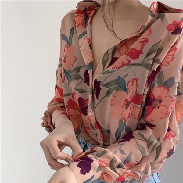 women shirts blouse fashion chiffon long puff sleeve printed v neck ladies button haut femme blusas mujer de moda, White
women shirts blouse fashion chiffon long puff sleeve printed v neck ladies button haut femme blusas mujer de moda, White