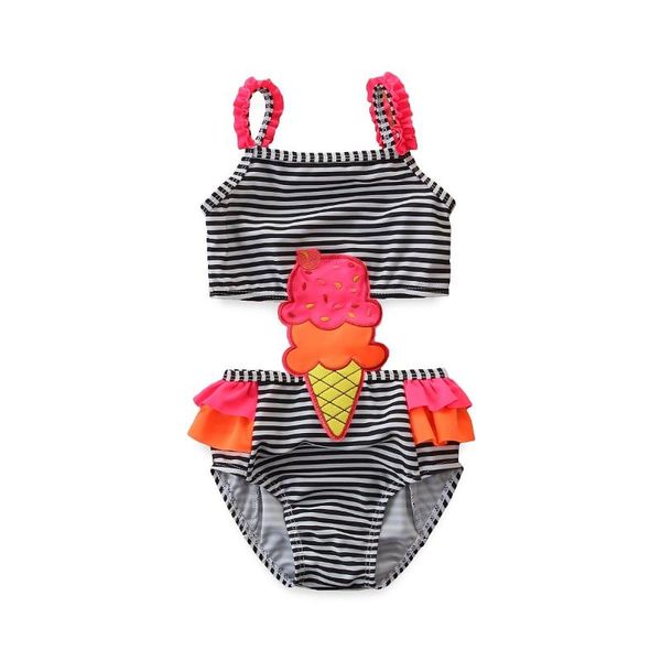 kids swimwear fashionable stripe ice cream decoration sleeveless one-piece ruffles swimsuit for kid girl 2-7 years bathing suit one-pieces, Black
kids swimwear fashionable stripe ice cream decoration sleeveless one-piece ruffles swimsuit for kid girl 2-7 years bathing suit one-pieces, Black