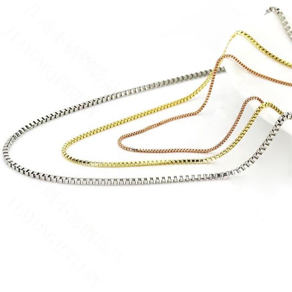 chains box chain necklace smooth 316l stainless steel choker friendship 2mm/3mm gold color women colar gift jewelry, Silver
chains box chain necklace smooth 316l stainless steel choker friendship 2mm/3mm gold color women colar gift jewelry, Silver