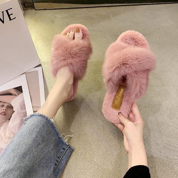 women pink slippers fur cross fluffy bedroom slides house shoes autumn winter warm plush flat indoor home for, Black
women pink slippers fur cross fluffy bedroom slides house shoes autumn winter warm plush flat indoor home for, Black