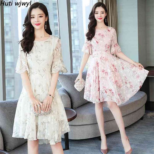 korean vintage plus size boho midi dresses summer floral chiffon beach sundress elegant women short sleeve party vestidos 210528, Black;gray
korean vintage plus size boho midi dresses summer floral chiffon beach sundress elegant women short sleeve party vestidos 210528, Black;gray