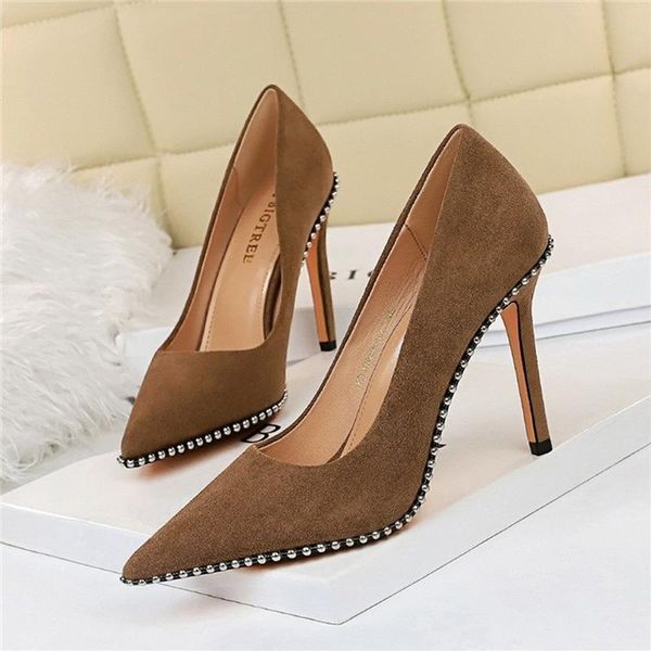 shallow pointed toe women shoes fashion nightclub solid color ladies high-heeled pumps suede chain commuter stiletto dress, Black
shallow pointed toe women shoes fashion nightclub solid color ladies high-heeled pumps suede chain commuter stiletto dress, Black