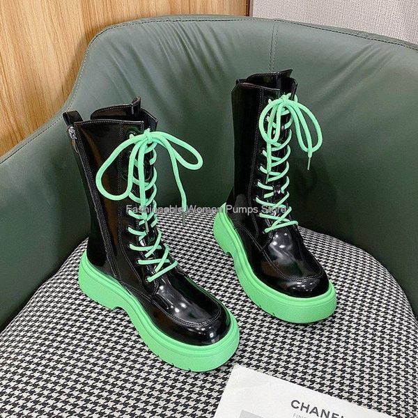 boots women 2021 patent leather lace up ankle short female green black casual platform shoes knight fall
boots women 2021 patent leather lace up ankle short female green black casual platform shoes knight fall