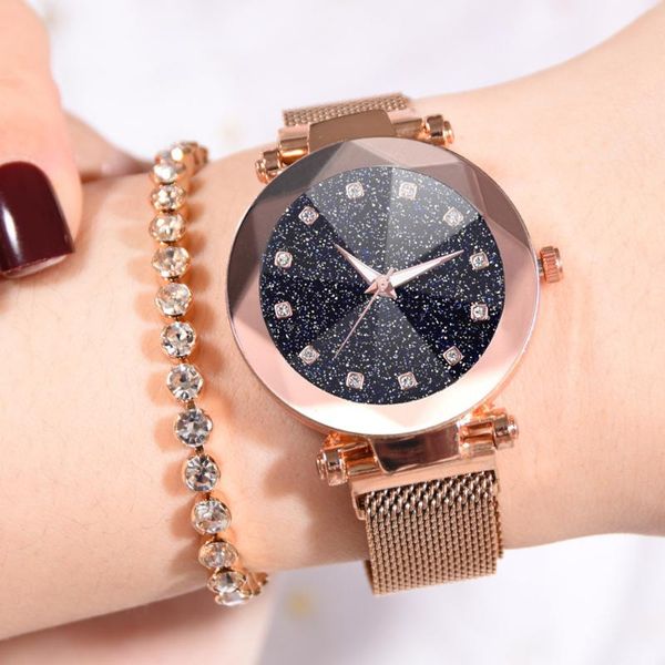 wristwatches woman ladies watch starry sky convex glass quartz mesh with magnetic buckle clock women 2021 watches relogio feminino, Slivery;brown
wristwatches woman ladies watch starry sky convex glass quartz mesh with magnetic buckle clock women 2021 watches relogio feminino, Slivery;brown