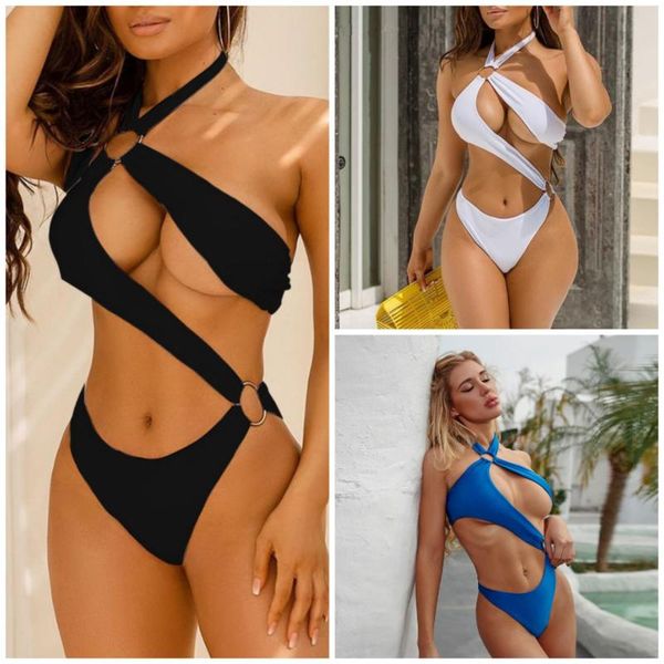 women's swimwear 2021 women summer fashion two piece bikini set holiday swimsuit hanging out backless swimming, White;black
women's swimwear 2021 women summer fashion two piece bikini set holiday swimsuit hanging out backless swimming, White;black