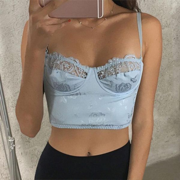 summer blue tank collar fit floral sling navel vest for daily wear women camis women's tanks &, White
summer blue tank collar fit floral sling navel vest for daily wear women camis women's tanks &, White