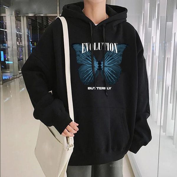 men's hoodies & sweatshirts harajuku beautiful butterfly hoodie funny of evolu letter printed winter keep warm hooded pullov, Black
men's hoodies & sweatshirts harajuku beautiful butterfly hoodie funny of evolu letter printed winter keep warm hooded pullov, Black