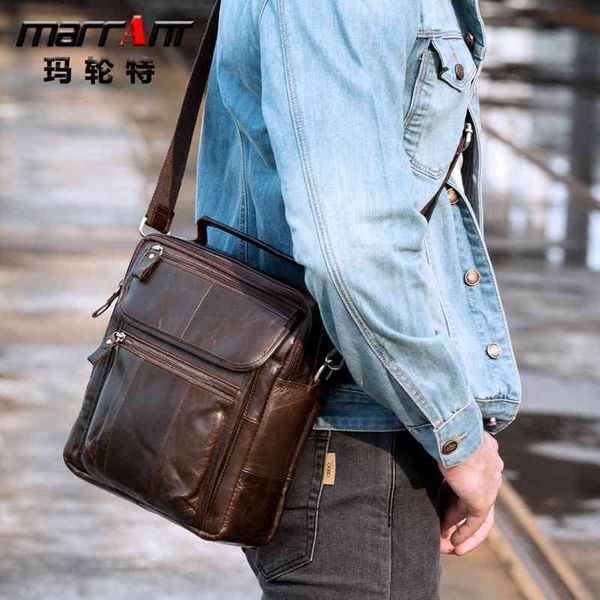 maroon leather men's shoulder bag leisure handbag crazy horse messenger, Black;red
maroon leather men's shoulder bag leisure handbag crazy horse messenger, Black;red