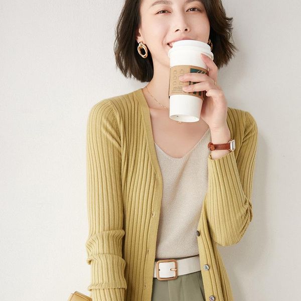 women's knits & tees women stripe sweater autumn spring long sleeve knitwear ladies button thin cardigan coat, White
women's knits & tees women stripe sweater autumn spring long sleeve knitwear ladies button thin cardigan coat, White
