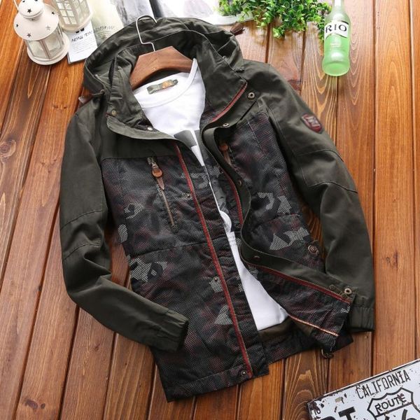 men's jackets fashion men hooded jacket coat long sleeves zipper camouflage patchwork outwear spring casual outfits blouse 4xl, Black;brown
men's jackets fashion men hooded jacket coat long sleeves zipper camouflage patchwork outwear spring casual outfits blouse 4xl, Black;brown