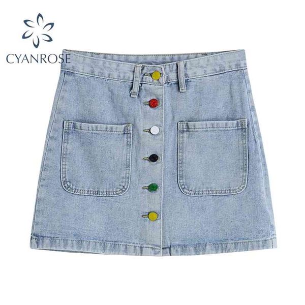 denim crop skirt women single breasted streetwear pocket party club korean y2k jean skirts high waist a line tide buttoms 210430, Black
denim crop skirt women single breasted streetwear pocket party club korean y2k jean skirts high waist a line tide buttoms 210430, Black