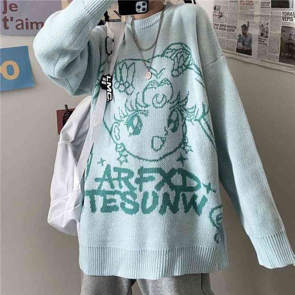 cute cartoon knitted winter korean women sweater y2k harajuku japanese anime casual punk style loose ulzzang kawaii, White;black
cute cartoon knitted winter korean women sweater y2k harajuku japanese anime casual punk style loose ulzzang kawaii, White;black