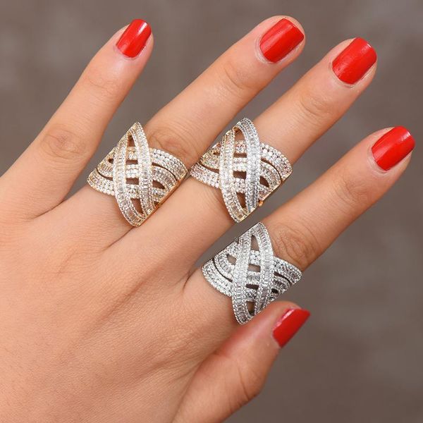 wedding rings godki luxury 4 layers twist bold with zirconia stones 2021 women engagement party jewelry high quality, Slivery;golden
wedding rings godki luxury 4 layers twist bold with zirconia stones 2021 women engagement party jewelry high quality, Slivery;golden