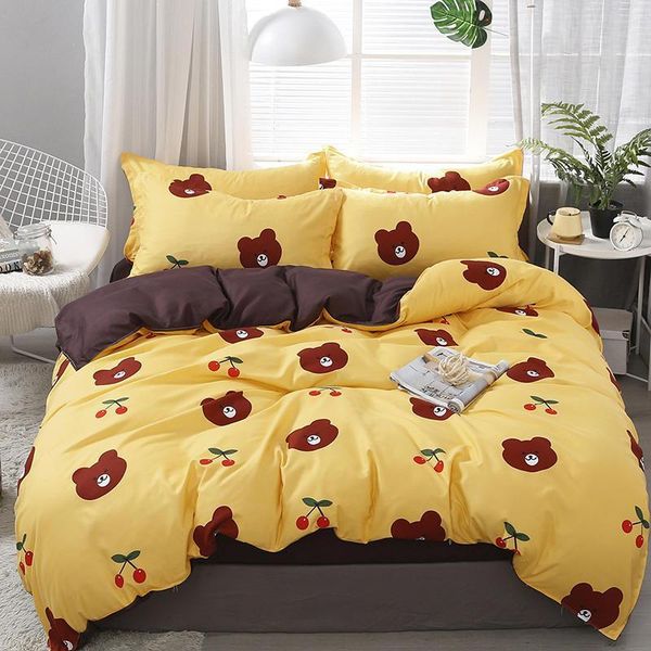 bedding sets 4pcs/set cartoon bear printing kawaii set bed linings duvet cover sheet pillowcases
bedding sets 4pcs/set cartoon bear printing kawaii set bed linings duvet cover sheet pillowcases