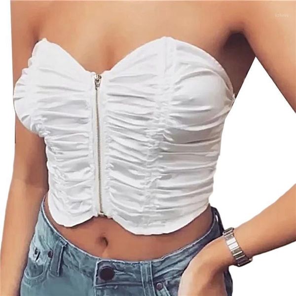 bustiers & corsets 2021 women's summer pleated tube fashion solid color off-the-shoulder zipper strapless, Black;white
bustiers & corsets 2021 women's summer pleated tube fashion solid color off-the-shoulder zipper strapless, Black;white