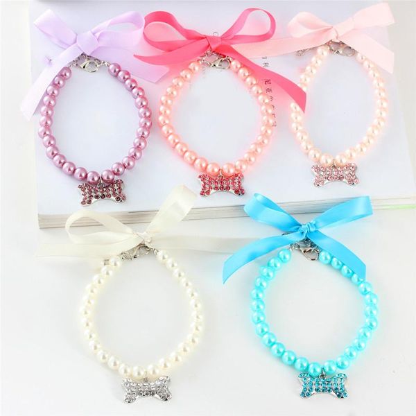dog apparel cute cat and collar beautiful pearl necklace fashion bone pendant pet accessories
dog apparel cute cat and collar beautiful pearl necklace fashion bone pendant pet accessories