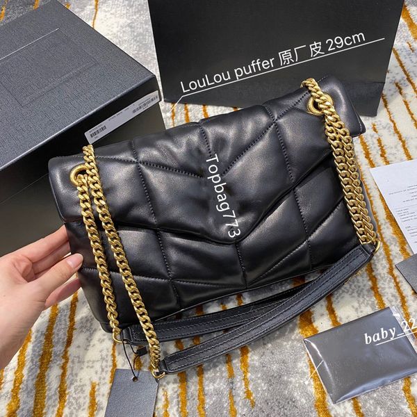 luxurys fashion designers women's loulou puffer quilted lamb skin bag soft original leather classic ladies clutch shoulder purse female
luxurys fashion designers women's loulou puffer quilted lamb skin bag soft original leather classic ladies clutch shoulder purse female