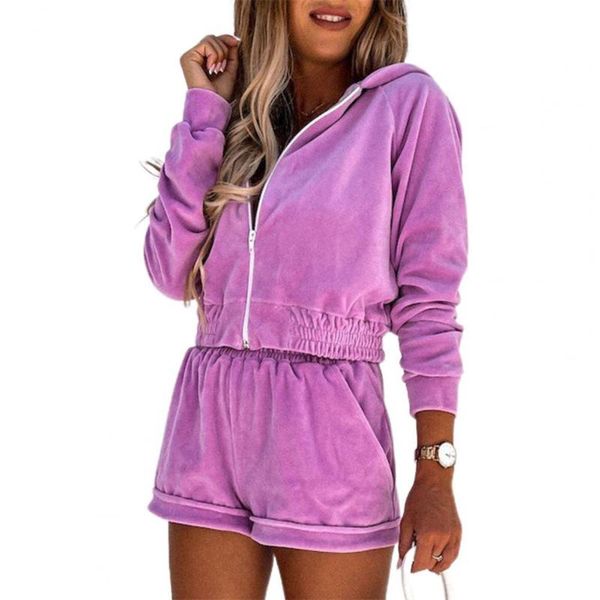 women's tracksuits autumn women suit two piece set zipper pocket jacket drawstring short pants spring sports hooded coat jogging, Gray
women's tracksuits autumn women suit two piece set zipper pocket jacket drawstring short pants spring sports hooded coat jogging, Gray