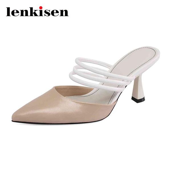 dress shoes lenkisen full grain leather mixed colors pointed toe thin high heel mules slip on beauty lady dating daily wear women pumps l27, Black
dress shoes lenkisen full grain leather mixed colors pointed toe thin high heel mules slip on beauty lady dating daily wear women pumps l27, Black