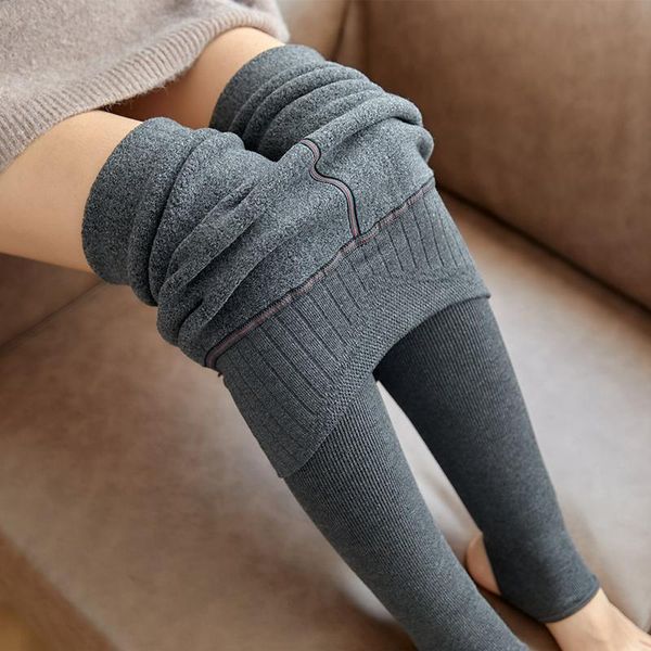 women's leggings 2021 winter women imitation cashmere warm pants high waist solid stretchy threaded trousers vertical striped, Black
women's leggings 2021 winter women imitation cashmere warm pants high waist solid stretchy threaded trousers vertical striped, Black