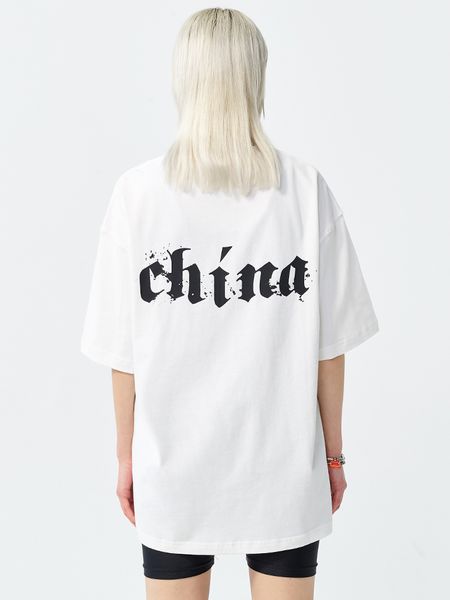 ch white short sleeve t-shirt men's pure cotton china latex printing national trend simple versatile loose t-s, White;black
ch white short sleeve t-shirt men's pure cotton china latex printing national trend simple versatile loose t-s, White;black