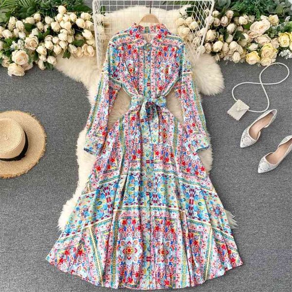 women's runway floral print maxi dress fashion spring autumn full sleeve buttons sash lace-up casual holidays long 210603, Black;gray
women's runway floral print maxi dress fashion spring autumn full sleeve buttons sash lace-up casual holidays long 210603, Black;gray