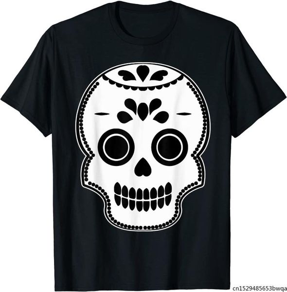 men's t-shirts day of the dead skull party shirt black & white shull t-shirt, White;black
men's t-shirts day of the dead skull party shirt black & white shull t-shirt, White;black