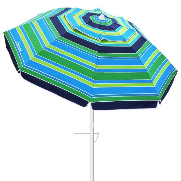 tents and shelters mov1810 6.5ft beach umbrella outdoor sunshade crank adjustable canopy for garden deck backyard pool (s
tents and shelters mov1810 6.5ft beach umbrella outdoor sunshade crank adjustable canopy for garden deck backyard pool (s