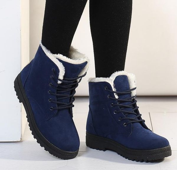 boots women warm winter female fashion shoes faux suede ankle for botas mujer plush insole snow, Black
boots women warm winter female fashion shoes faux suede ankle for botas mujer plush insole snow, Black