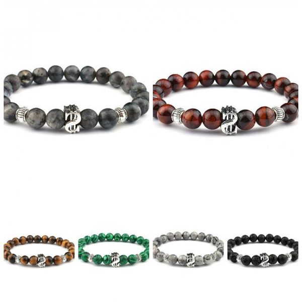 beaded, strands mens dollar sign bracelet 8mm tiger eye stone frosted volcanic beaded jewelry, Black
beaded, strands mens dollar sign bracelet 8mm tiger eye stone frosted volcanic beaded jewelry, Black