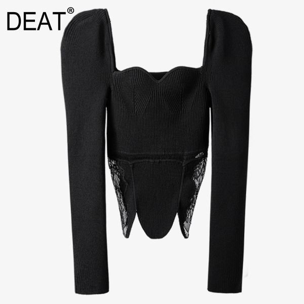 deat new spring autumn fashion casual simple slimhigh waist lace stitching long sleeve bottom knitted women sg607 210428, White;black
deat new spring autumn fashion casual simple slimhigh waist lace stitching long sleeve bottom knitted women sg607 210428, White;black