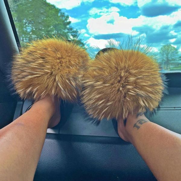 slippers fluffy fur women furry shoes summer home sandals girls plush real raccoon slides celebrities flip flops, Black
slippers fluffy fur women furry shoes summer home sandals girls plush real raccoon slides celebrities flip flops, Black
