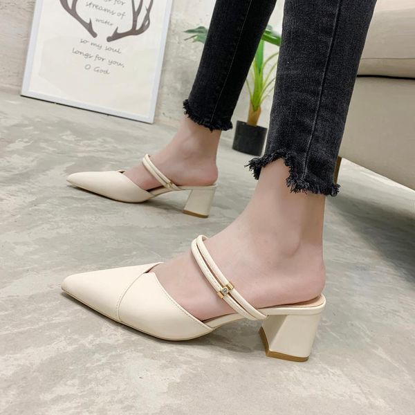 leather high heels sandals women 2021 casual pointed toe crystal shoes square office working female ladies, Black
leather high heels sandals women 2021 casual pointed toe crystal shoes square office working female ladies, Black