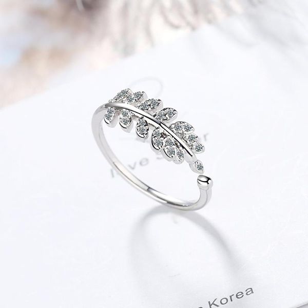 wedding rings korean female ring 925 sterling silver sparkling dancing leaves leaf with cz opening for women jewelry anel gift, Slivery;golden
wedding rings korean female ring 925 sterling silver sparkling dancing leaves leaf with cz opening for women jewelry anel gift, Slivery;golden