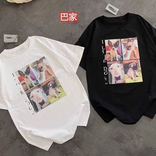 luxury design ba + summer fashion printed dog loose casual round neck short sleeve fashion t-shirt, White
luxury design ba + summer fashion printed dog loose casual round neck short sleeve fashion t-shirt, White