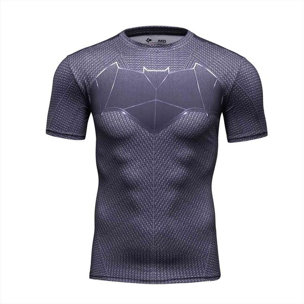 short sleeve men 3d compression sports running tights quick dry summer fitness clothin, White;black
short sleeve men 3d compression sports running tights quick dry summer fitness clothin, White;black