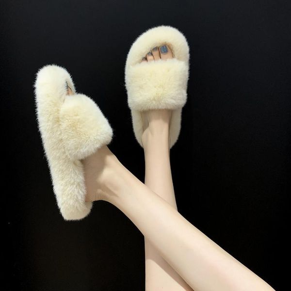 slippers solid color furry women's fur slides girls winter home shoes ladies house fluffy bedroom slipper big size 41 42, Black
slippers solid color furry women's fur slides girls winter home shoes ladies house fluffy bedroom slipper big size 41 42, Black