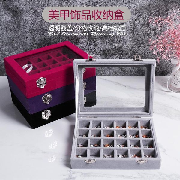 nail art kits jewelry box rhinestone storage 24 grid diamond display empty flannel salon supplies and tools
nail art kits jewelry box rhinestone storage 24 grid diamond display empty flannel salon supplies and tools