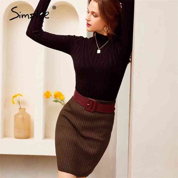 simplee elastic band women skirts autumn winter warm knitted straight skirt ribbed solid short mini ladies party wear skirt 210401, Black
simplee elastic band women skirts autumn winter warm knitted straight skirt ribbed solid short mini ladies party wear skirt 210401, Black